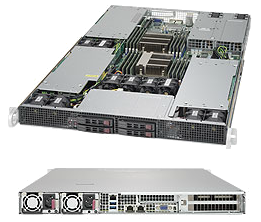 Dual Socket 1U Rackmount Server GPU