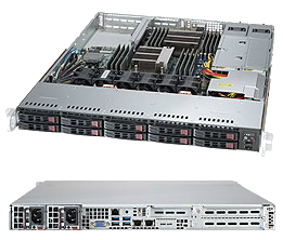 Dual Socket 1U Rackmount Server 10GBase-T