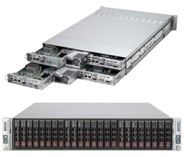 Dual Socket Rackmount Server 2U TwinPro2 LSI 2208 SAS2
