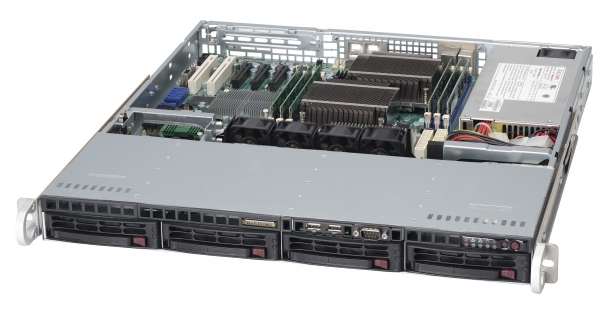 SUPERMICRO 6016T-MTLF BBNS 1U DP 5500 DDR3 PCIE X8 4XSATA IPMI 350W BAREBONE