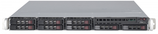 SUPERMICRO 1026T-UF BBNS 1U 5520 6.4 QPI 96GB DDR3 8X2.5 UIO 560W BAREBONE