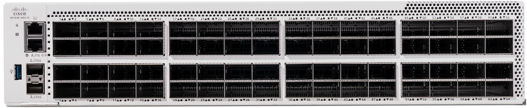 Cisco-N9164E-NS4-O 64-port OSFP 800G fixed switch