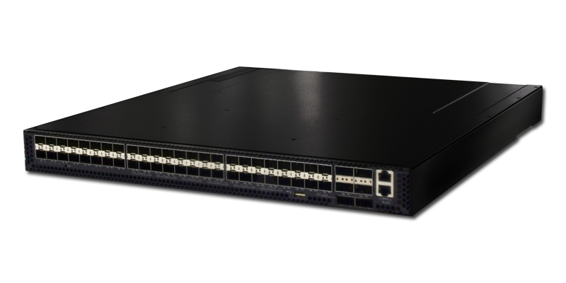 Edgecore AS5812-54X 48-Port SFP+ 5812-54X-O-AC-B-US switch with rear-to-port airflow