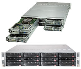 2U 4-Node 12-Bay Dual Intel Xeon Server