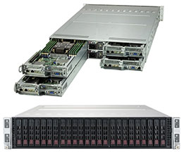 2U 4-Node 24-Bay Dual Intel Xeon Server