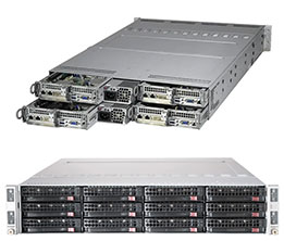 2U 4-Node 12-Bay Dual Intel Xeon Server