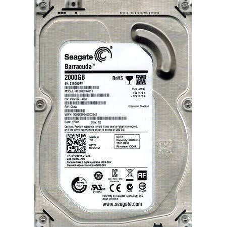 Seagate St2000dm001 2TB 7200 RPM 64mb Cache Sata 6.0gb/s 3.5 inch Internal OEM HDD