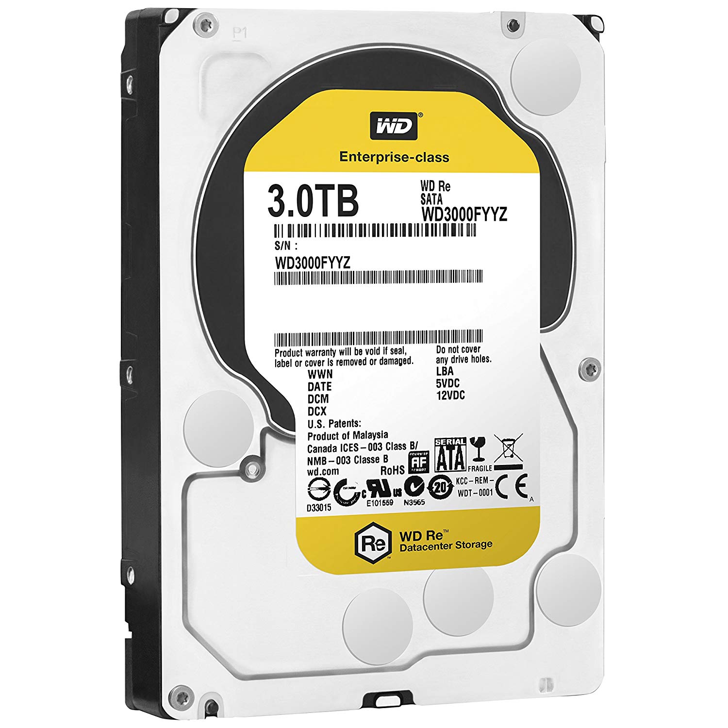 Western Digital WD3000FYYZ 3TB 7200 RPM 64MB Hard Drive