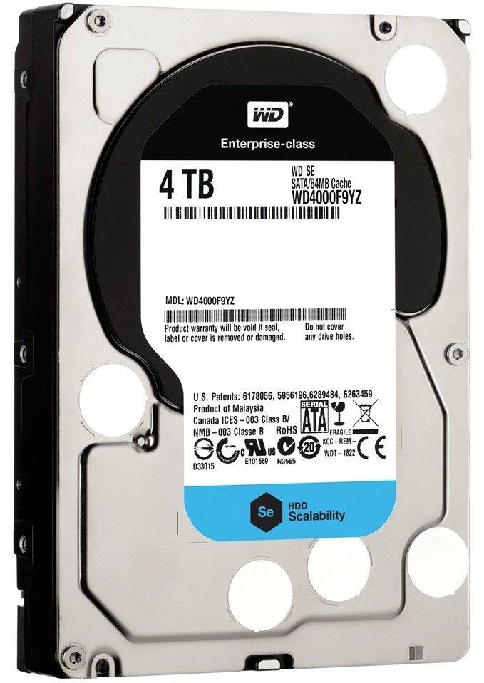 Western Digital Wd4000F9Yz 4Tb 7200Rpm Sata3/Sata 60 Gb/S 64Mb 3.5" Enterprise Hard Drive