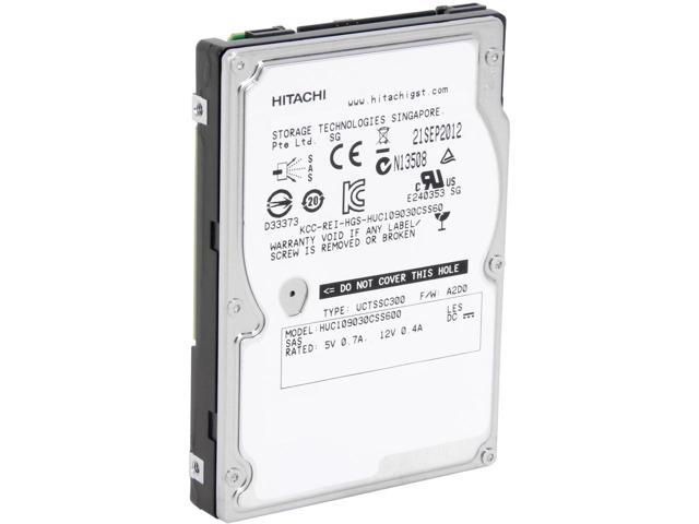 Hitachi 0B26011 HDD 300GB SAS Enterprise 10K 64MB 2.5inch Ultrastar 6Gb-s Bare Drive