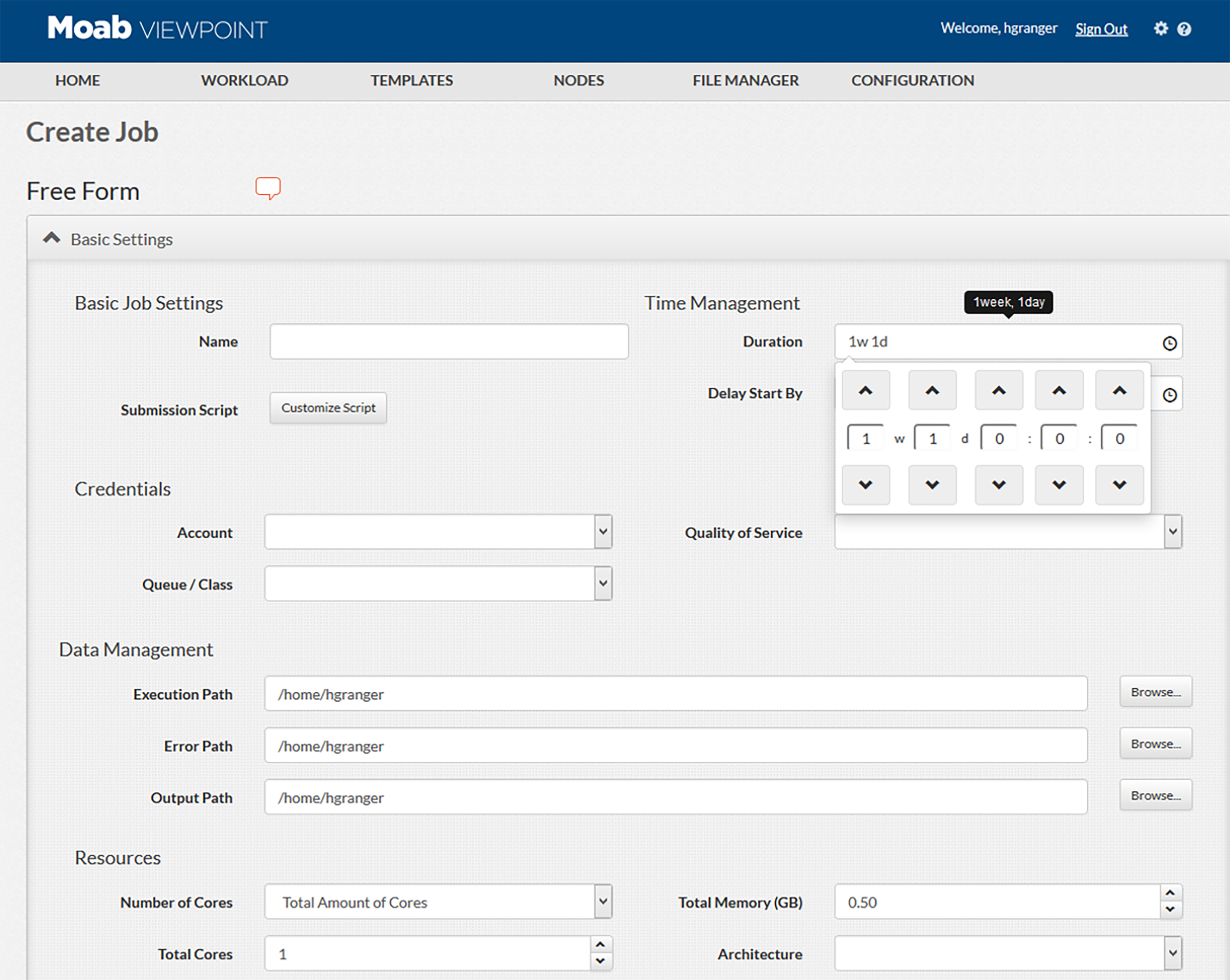 Viewpoint user submission portal