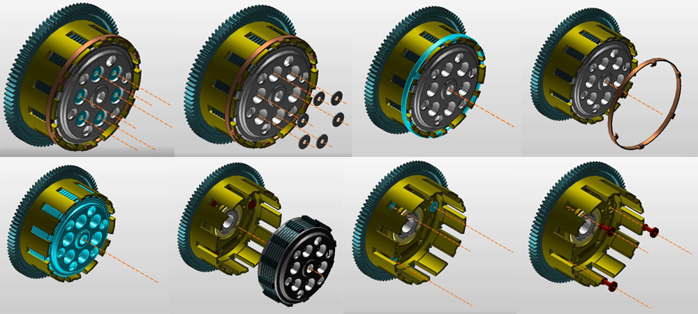 3D Design Clutch Disassemble