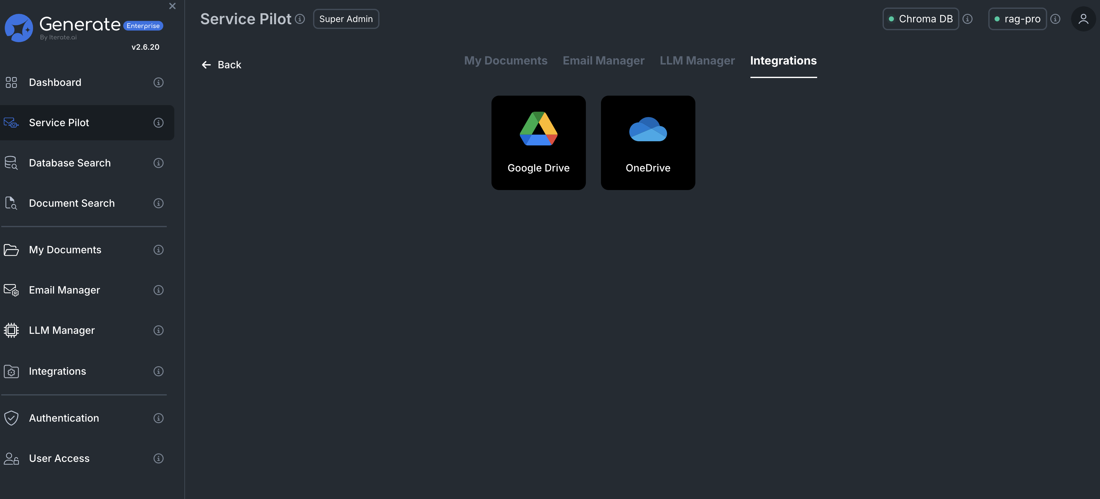 Service Pilot Integrations